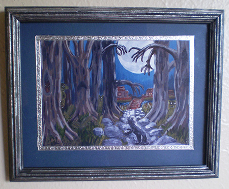 Light At the End Of the Dark Hollow framed print